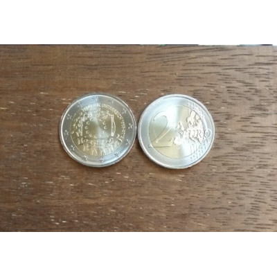 Монета 2 евро 2015 г. Австрия "30 лет флагу".